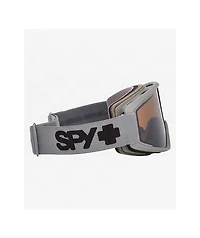Spy Crusher Elite Matte Gray & Silver Mirror Snowboard Goggles