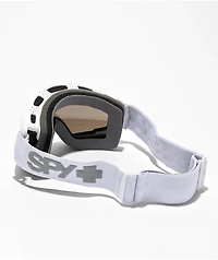 Spy Crusher Elite Matte White & Bronze Snowboard Goggles