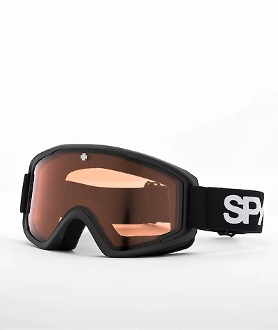 Spy Crusher Matte Black & Persimmon Snowboard Goggles