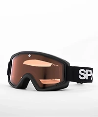 Spy Crusher Matte Black & Persimmon Snowboard Goggles
