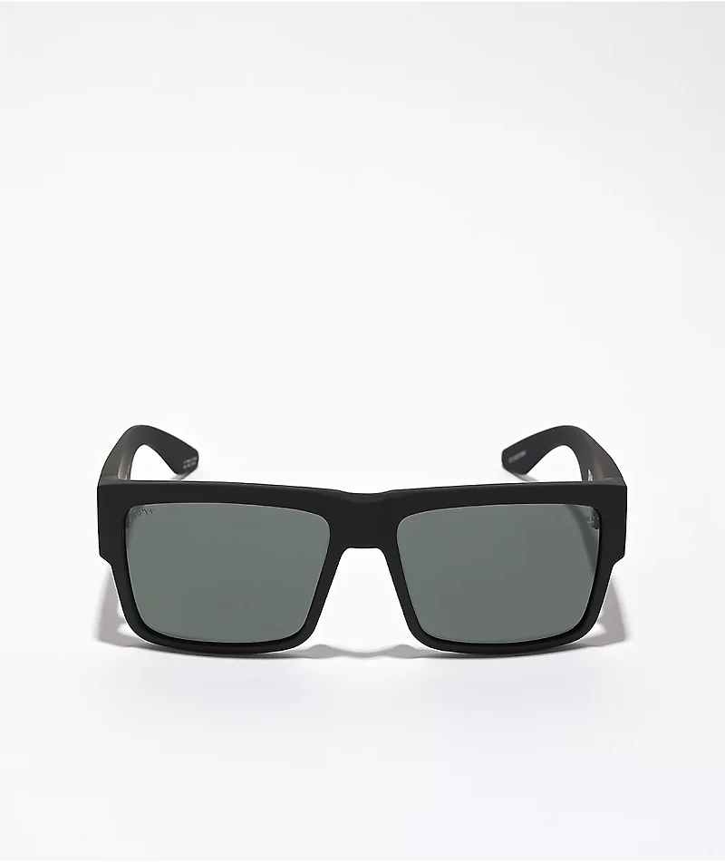 Spy Cyrus Matte Black & Happy Grey Polarized Sunglasses