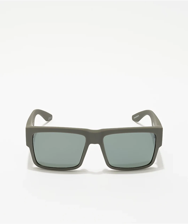 Spy Cyrus Soft Matte Dark Grey & HD Plus Gray Green Polarized Sunglasses