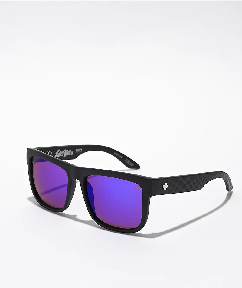 Spy Discord Slayco Matte Black & Happy Purple Sunglasses