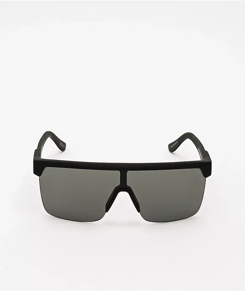 Spy Flynn 5050 HD Plus Soft Matte Black & Grey Green Sunglasses