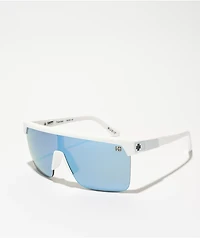 Spy Flynn 5050 HD Plus White & Polar Ice Blue Sunglasses
