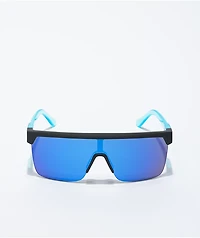 Spy Flynn 5050 Soft Matte Black & Blue Sunglasses