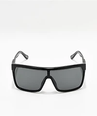Spy Flynn Black Gloss, Matte Black, Grey-Green Happy Lens Sunglasses