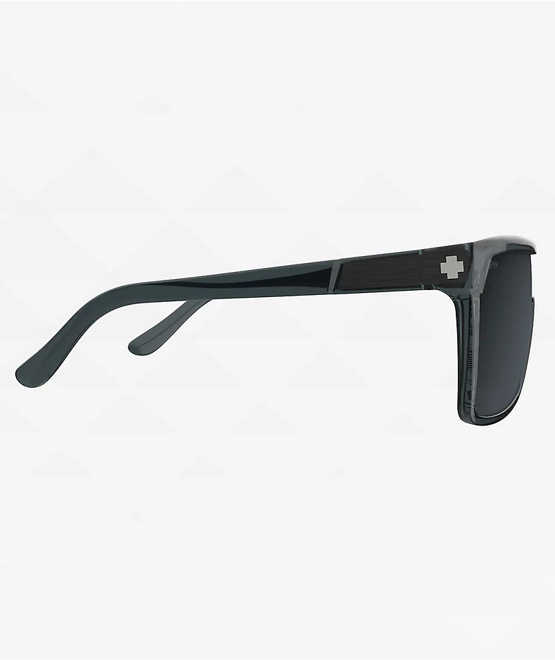 Spy Flynn Translucent Gunmetal & Happy Spectra Mirror Sunglasses