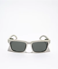 Spy Helm Tech Matte Vintage White & Happy Gray Green Sunglasses