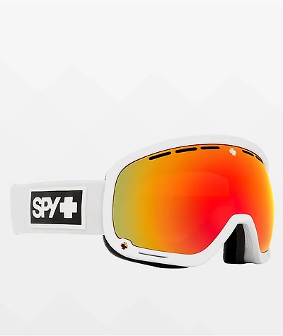 Spy Marshall Matte White Snowboard Goggles 2023