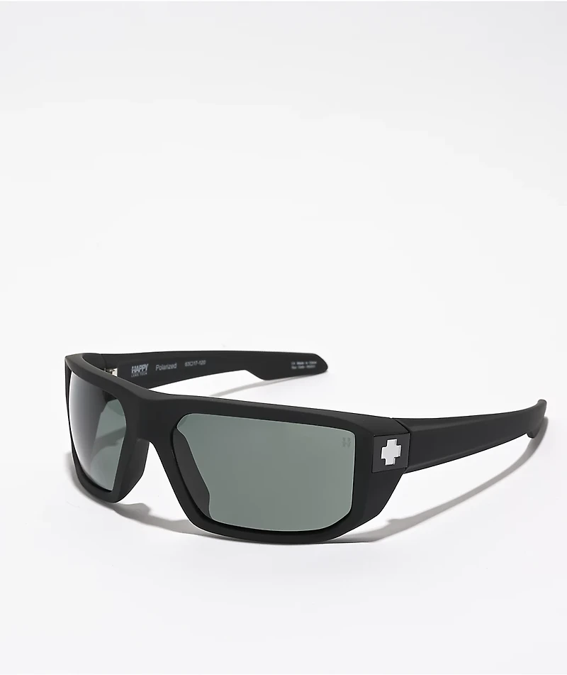 Spy McCoy Matte Black & Happy Lens Polarized Sunglasses