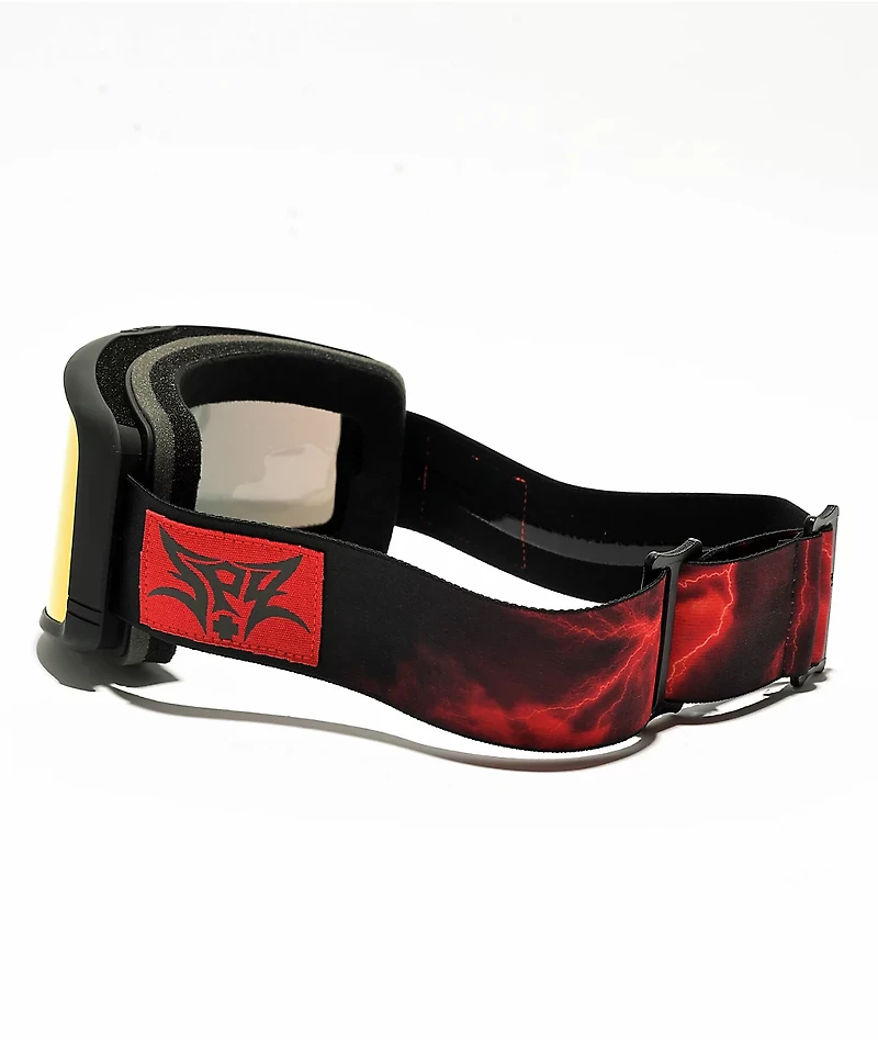 Spy Megalith Blood Metal Red Mirror Snowboard Goggles