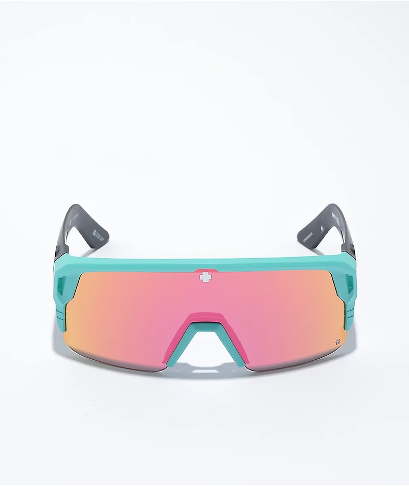 Spy Monolith 5050 Matte Teal & Pink Sunglasses