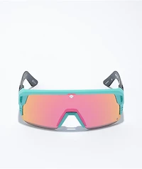 Spy Monolith 5050 Matte Teal & Pink Sunglasses