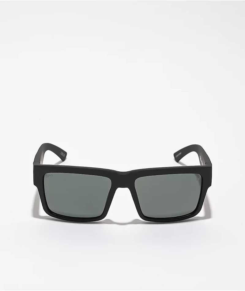 Spy Montana Soft Matte Black & Happy Grey Polarized Sunglasses