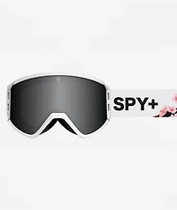 Spy Raider Blossom White & Black Mirror Snowboard Goggles