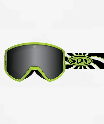 Spy Raider Spiral Black, White & Green Snowboard Goggles