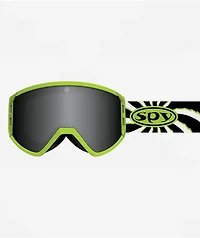 Spy Raider Spiral Black, White & Green Snowboard Goggles