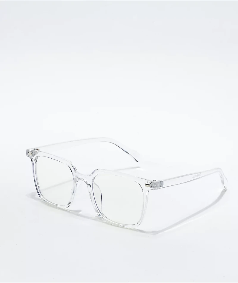 Square Frame Clear Blue Light Glasses