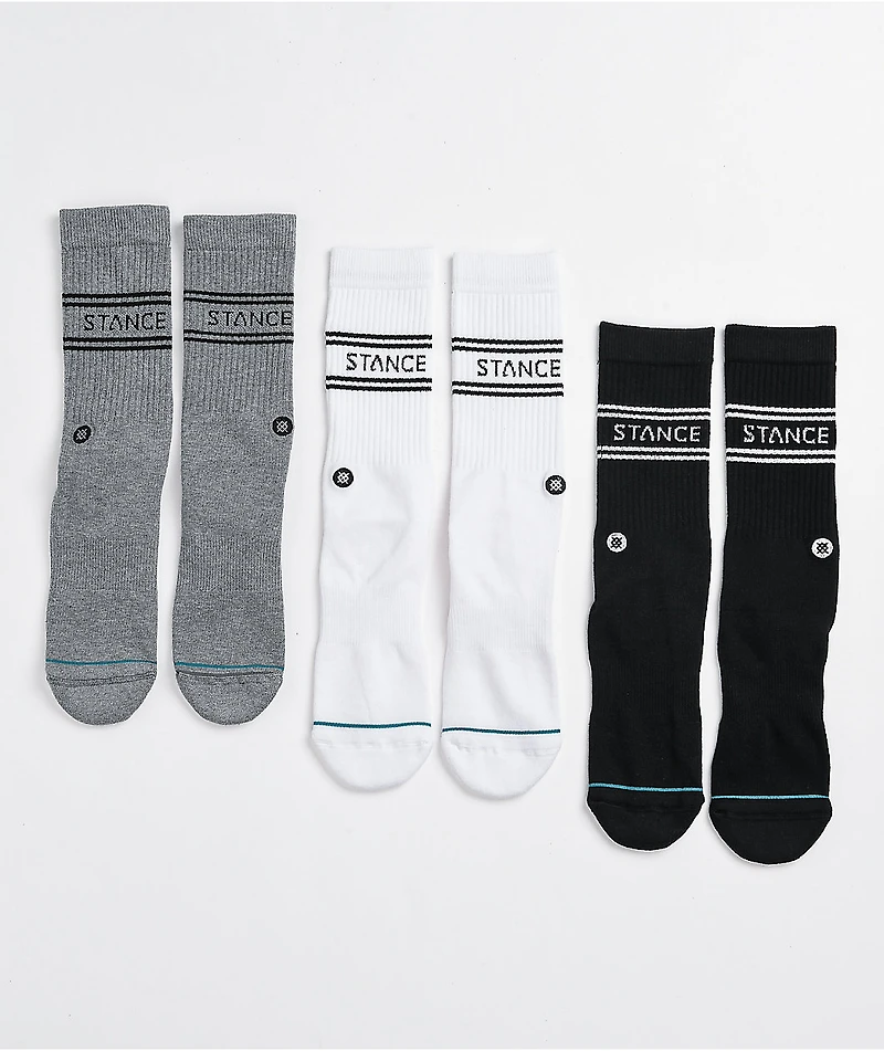 Stance Basic Multicolor 3 Pack Crew Socks