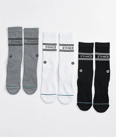 Stance Basic Multicolor 3 Pack Crew Socks