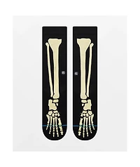 Stance Bones 3 Black Crew Socks