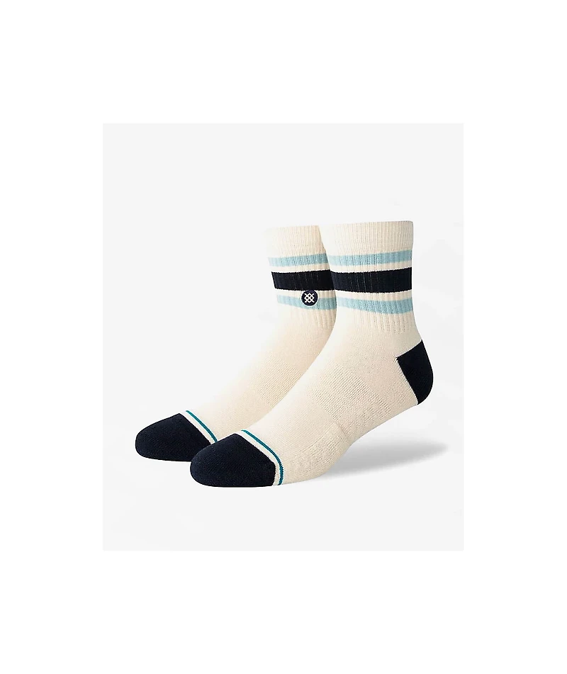 Stance Boyd Natural, Black & Blue Ankle Socks