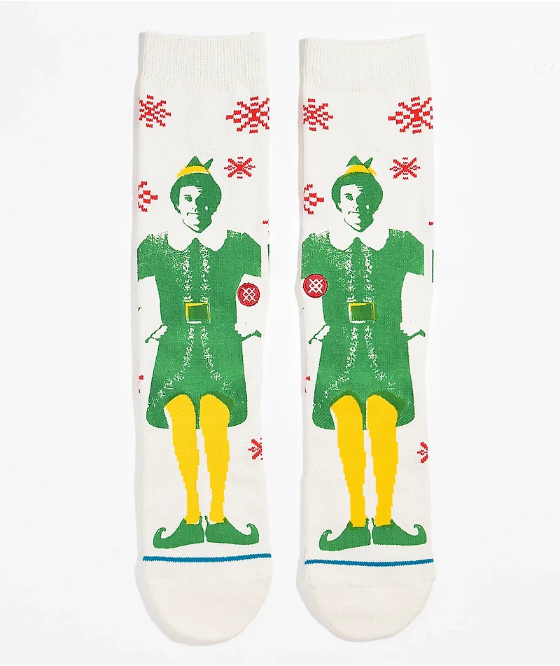 Stance Buddy The Elf White Crew Socks