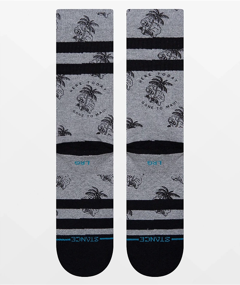 Stance Gone To Maui Grey Crew Socks