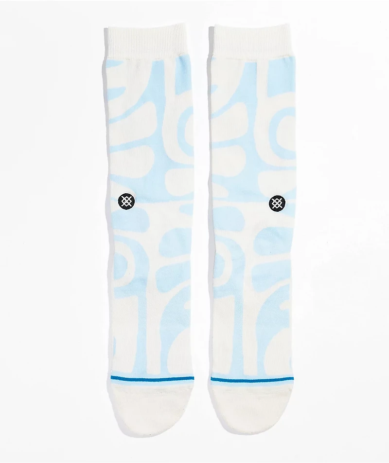 Stance Grooves Moves Light Blue & Beige Crew Socks