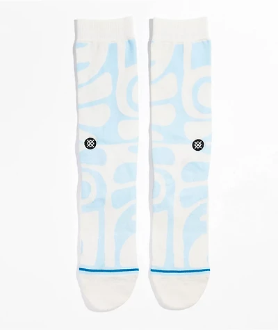 Stance Grooves Moves Light Blue & Beige Crew Socks