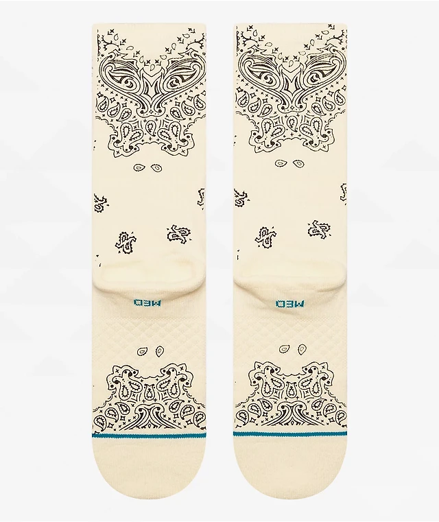 Stance Crew Socks – Barrio-Design, Mit Komfort-Polsterung & Fußgewölbe-Unterstützung