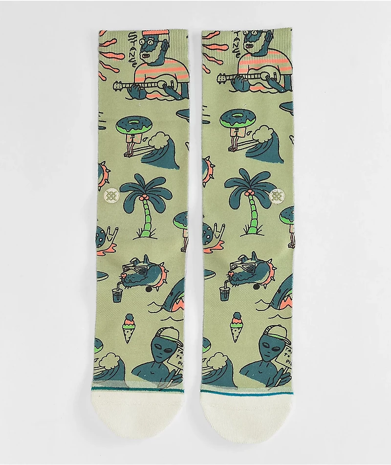 Stance Hunger Green Crew Socks