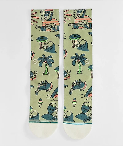 Stance Hunger Green Crew Socks