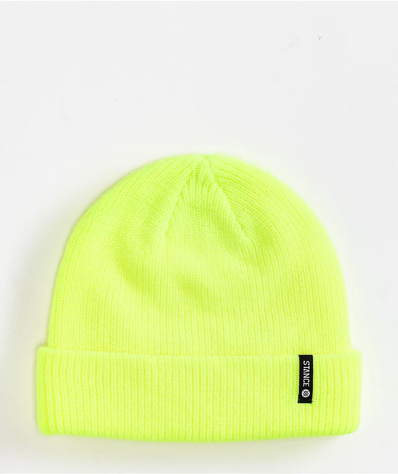 Stance Icon 2 Neon Yellow Beanie