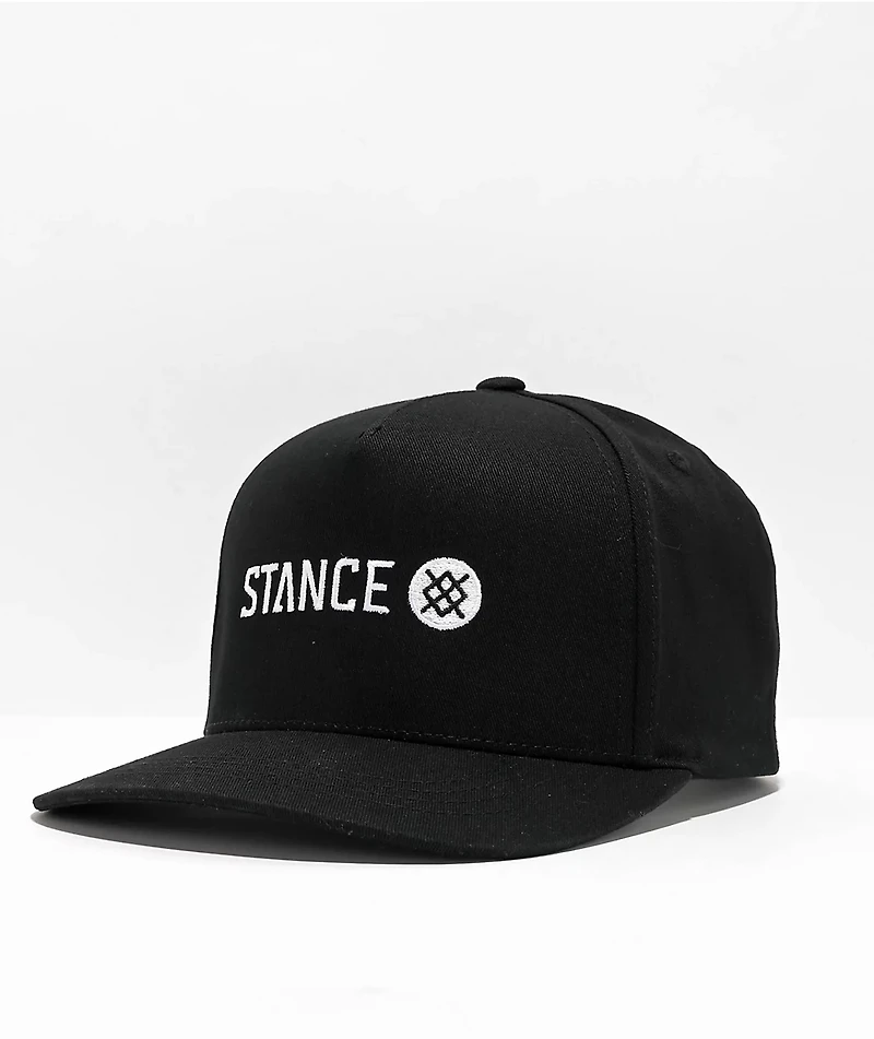 Stance Icon Black Snapback Hat