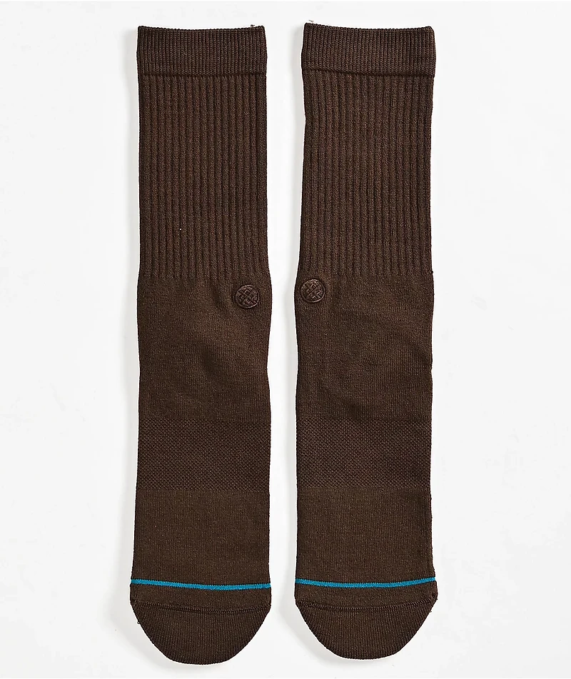Stance Icon Brown Crew Sock