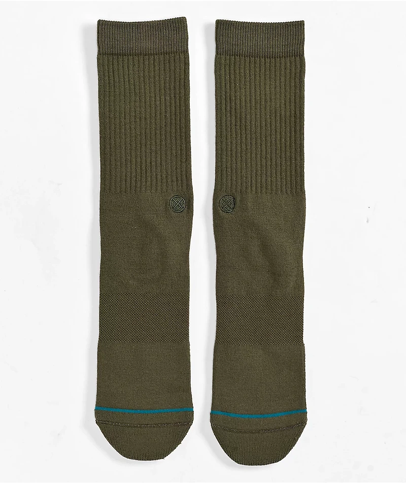 Stance Icon Green Crew Socks