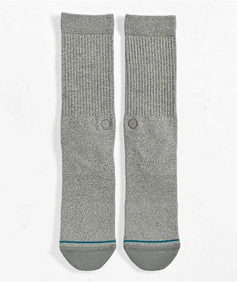 Stance Icon Heather Grey Crew Socks