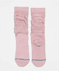 Stance Icon Pink Slouch Crew Socks