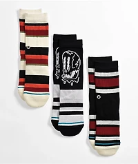 Stance Kids Face Melter 3 Pack Crew Socks