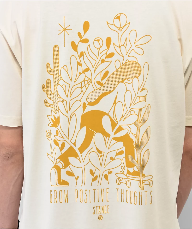 Stance Lineups Cream T-Shirt