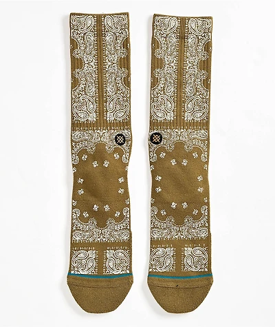 Stance Lonesome Town Brown Crew Socks