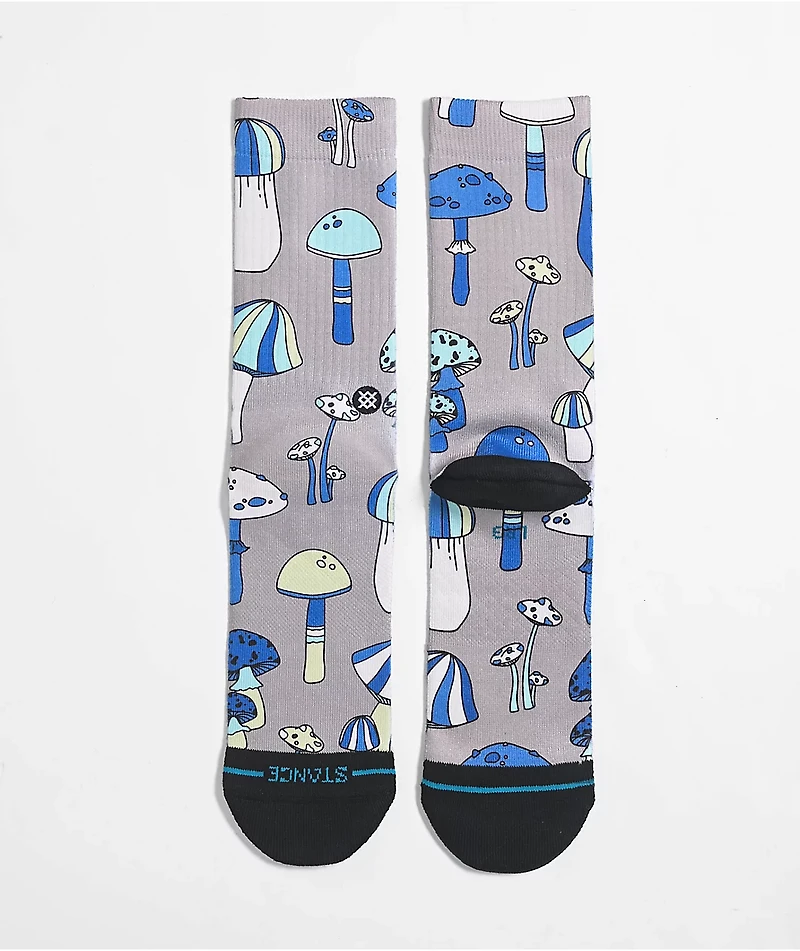 Stance Microbial String Grey Crew Socks