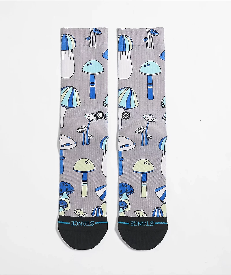 Stance Microbial String Grey Crew Socks