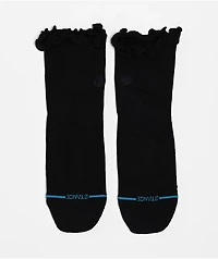 Stance Ruffle Icon Black Quarter Crew Socks