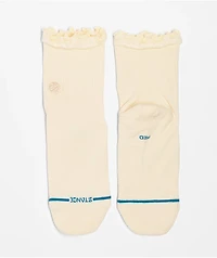 Stance Ruffle Icon White Quarter Crew Socks