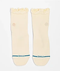 Stance Ruffle Icon White Quarter Crew Socks