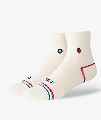 Stance So Sweet Lowrider Off White Quarter Crew Socks
