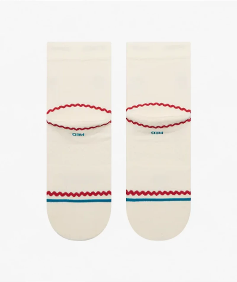 Stance So Sweet Lowrider Off White Quarter Crew Socks